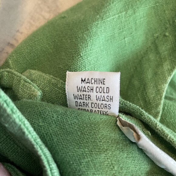 Coldwater Creek Green 100% Linen Sleeveless Dress With Button Back & Pockets M - Picture 6 of 6